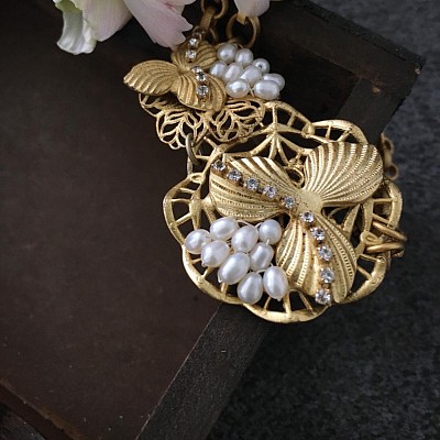 淡水パールブレスレット