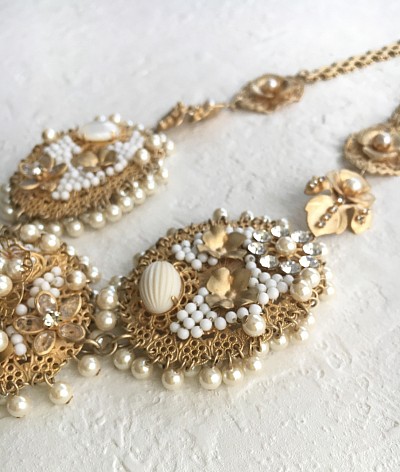 ビンテージビーズのネックレス